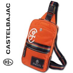 カステルバジャック CASTELBAJAC ボディバッグ ジャーニー メンズ オレンジ 定価15,400円 ワンショルダーバッグ 軽量 ユニセックス プレゼント ギフト プレゼント