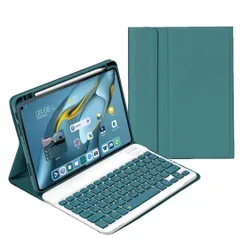 【人気商品】深緑 可愛い お洒落 人気 薄型 ケース ケース 11第4/3/2/1世代キーボード アイパッドPro Air第5世代/第4世代 iPad iPad iPad 分離式 収納 Pencil カバー air5/air4/pro11キーボード キーボード