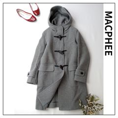 定価50600円 MACPHEE マカフィー TOMORROWLAND トゥモローランド DUFFLE ダッフルコート ロング アウター ウール 毛 100％ 42 グレー (LY＋1446)25F