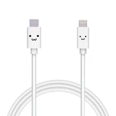 【特価セール】1m Apple認証品 】 等対応 12 / / / / ホワイトフェイス 13 14 SE2 SE3 iPhone iPhone 【 やわらかタイプ MPA-FCLY10WF 充電ケーブル ライトニング PD対応) (USB Lightning