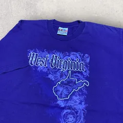 US古着 USA製 BAYSIDE ベイサイド West Virgnia ウェスト バージニア Tシャツ L パープル