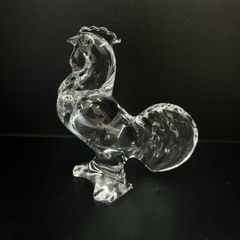 【美品】Baccarat　バカラ　干支　干支シリーズ　 ニワトリ　鶏　酉　置物　ガラス　フィギュリン　クリスタル　②