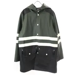 MARNI×STUTTERHEIM マルニ ステュッテルハイム 17AW フーデッドレインコート  ブラック カーキ Mのサムネイル