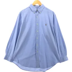 古着 ラルフローレン Ralph Lauren CLASSIC FIT 長袖 ボタンダウンシャツ メンズL相当/eaa551023