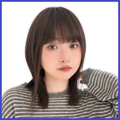 [ブライトララ] ウィッグ ミディアム ボブ セミロング レイヤー レディース 自然 フルウィッグ かつら hf1964-CR