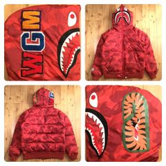 Gold スワロフスキー BAPE 型押し レザー ベルト a bathing ape