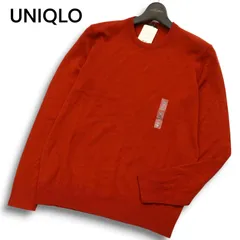 【新品 未使用】 UNIQLO ユニクロ 秋冬 エクストラファインメリノ ウール100% クルーネック ニット セーター Sz.M メンズ