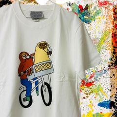 ET CUTE アバンギャルド Tシャツ 半袖 メンズ 新品 個性的 白 新品 新品未使用 レトロ 個性的 奇抜 エモい バンドT カットソー 攻め 前衛的 ヴィンテージリプリント  古着 好き綿 男性 衣類 トップス お洒落 ハイデザイン 男性