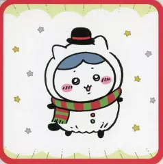 【中古】コースター ハチワレ(クリスマス) コースター 「ちいかわ なんか小さくてかわいいやつ ちいかわレストラン」 PARCOとちいかわのクリスマスッ!!!キャンペーン 対象商品購入特典
