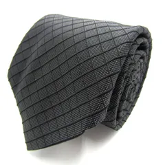 タケオキクチ ブランド ネクタイ シルク チェック柄 格子柄 ドット柄 PO メンズ ネイビー TAKEO KIKUCHI 【中古】