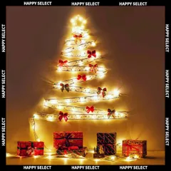 クリスマスツリーオーナメント イルミネーションタペストリーライト飾り電飾 LED