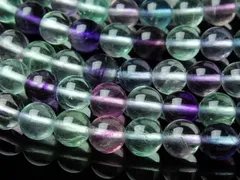 AA 12mm フローライト １連（約38cm） パワーストーン 天然石 _LR37-12