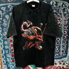 VENOM ティーシャツ Tシャツ 半袖 新品未使用 アメコミ マーベル ヴェノム ベノム 悪役 メンズ 半袖 ティーシャツ 新品  MARVEL レトロ 個性的 奇抜  攻め 前衛的 ビンテージリプリント vintage riprint 古着