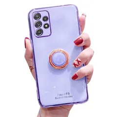 新品 保護ケース ギャラクシー A52 5G リング付き ソフトケース