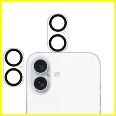 【新着商品】枚セット】 HUAKE【2 iPhone16 / iPhone 16 Plus 用 カメラフィルム レンズ 保護カバー 強化 ガラス カメラ保護 全面保護 保護フィルム