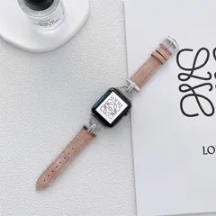 新品未使用品 591050384041 Apple Watch パステルカラー フェイクレザー バンド 38/40/41mm　アプリコット