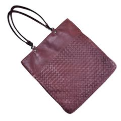 本革/編込レザートート/ボッテガヴェネタ同工場/黒/イタリア/フィレンツェ BOTTEGA VENETA】新作 レザー トートバック Black ポーチ付き