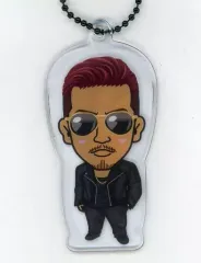 【中古】キーホルダー・マスコット(男性) ATSUSHI クリアチャーム EXILE 24karats GOLD SOUL(黒)ver. EXILE TRIBE STATION オンラインカプセル