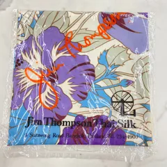 Jim Thompson ジムトンプソン タイシルク 生地 ストール 大判 お花柄