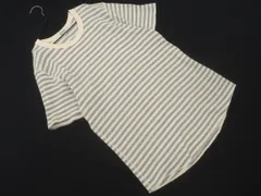 JOURNAL STANDARD ジャーナルスタンダード ストライプ ワッフル カットソー sizeL/白ｘグレー ■◆ レディース