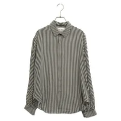SAINT LAURENT PARIS (サンローランパリ) ストライプシルク長袖シャツ ホワイト 680495 Y2E11のサムネイル