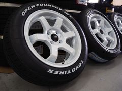 カスタムサイズ VALOR Racing TS6R 15inch 6.5J 4H100+38 TOYO オープンカントリーH/TⅡ 185/60R15 サクシード プロボックス ポルテ スペイド ヴィッツ アクア フィット
