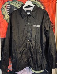 STUSSY コーチジャケット　L  ブラック ナイロン ステューシー
