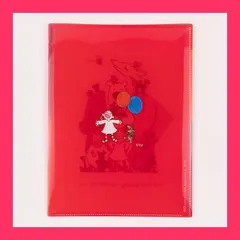 GreetingLife(グリーティングライフ) ココちゃん グリーティングライフ 4ポケット ファイル 見開き A4サイズ カラフル RYZ-974 レッド