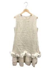 フォクシーブティック 37998 ワンピース 40 ベージュ ドレス リネンプリンセス ITQQB69DNCHW