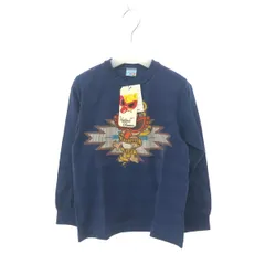 未使用品 Hysteric MINI ヒステリックミニ  長袖カットソー サイズ:120  ネイビー  キッズ ベビープリント　240001123839