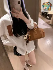 【今日WTO】Loewe レザーラベル ポケット シャツ-MK50