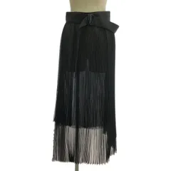 2025年最新】HYKE ハイク プリーツロングスカート ブラック