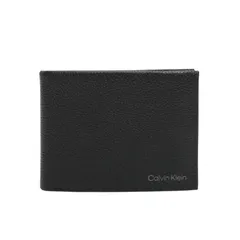 カルバンクライン CALVIN KLEIN 三つ折り財布 ロゴ メンズ ブラック 人気 ブランド おしゃれ 誕生日 記念 プレゼント ギフト 送料無料