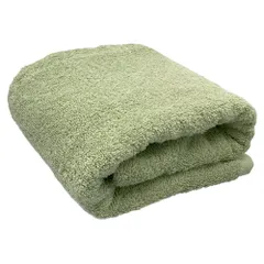 ホテルライク バスタオル 1枚 ピスタチオ 約60×120cm 綿100% 吸水 中厚手 毛羽落ちが少ない ふんわり手触り 新品 未使用 緑 グリーン系