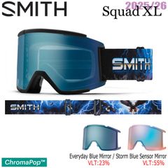 25-26 スミス スカッドエックスエル SMITH SQUAD XL OPEN ROAD CP EVERYDAY BLUE MIRROR CP STORM BLUE SENSOR MIRROR スキー スノーボード ゴーグル 25-26-GG-SMT