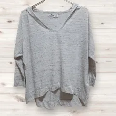 C0769 ホリスター HOLLISTER パーカー 長袖 (M) グレー 総柄