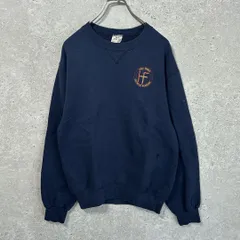 【90s】M.J.SOFFE（S）胸ロゴスウェット＊USA製＊Vガゼット＊裏起毛＊ヴィンテージ