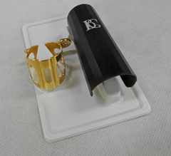 BG)アルトサックスリガチャー　トラディッション　L10　ゴールドラッカー　【石田　さと子先生選定品】＜送料無料特価♪＞