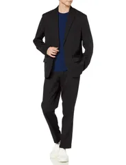 【在庫処分】伸縮性 着心地良好 ストレッチ セットアップ 2点セット 上下セット ジャケット カジュアルスーツ スラックス 無地 2つボタン 就職スーツ [アトリエサンロクゴ] パーティー カジュアル セットアップスーツ メンズ