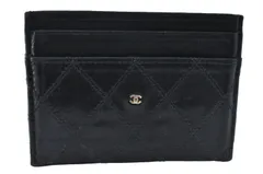 CHANEL ビコローレ 長財布 札入れ ラムスキン ブラック ヴィンテージ CHANEL／シャネル ビコローレ ヴィンテージ 二つ折り長財布