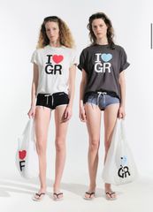 【GROVE】 GR LOVE BAG RED / BLUE ♡ GRVE A4 エコバッグ トートバッグ ハンドバッグ サブバッグ 軽量 軽い 大容量 アイラブ I LOVE パソコン マザーズバッグ 通勤 通学 BAG 肩掛け 韓国限定 日本未入荷 未上陸