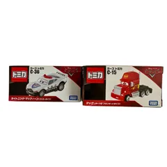 【2個セット】ディズニー カーズ トミカ C-36 ライトニング･マックィーン (パトカータイプ) C-15 マック (カーズ3 スタンダードタイプ)