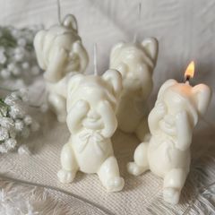 おすわり うさぎ ラビット キャンドル