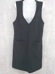 ◇ URBAN RESEARCH ROSSO ノースリーブ 膝丈 ジャンパー スカート ワンピース FREE ブラック レディース 【中古】 【1002800935963】