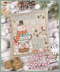★2024NEW★🟩⬜🟥 イタリア クロスステッチ 図案 チャート🧡Crocette a gogo  クロセット・ア・ゴゴ 🧡🔸The little Snowman 🔸◆小さな雪だるま◆可愛い サンプラー お洒落  冬  雪