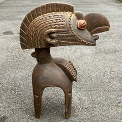 アフリカン　マスク　彫刻　4点セット　オブジェ　 お面　アフリカ　アート afromode_w286-18