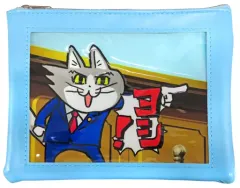 【中古】バッグ 成歩堂龍一 ウィンドウフラットポーチ 「カプくじ 逆転裁判×仕事猫」 B-1賞