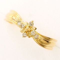 K18YG　リング　ring　指輪　13.5号　ダイヤ　総重量約2.0g