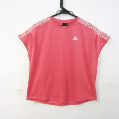 アディダス 半袖Ｔシャツ トップス エアロレディ スポーツウエア レディース Mサイズ ピンク adidas 【中古】