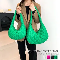 ★（予約販売の商品）bag1265 ショルダーバッグ トートバッグ キルティング 大容量 肩掛け 軽い 軽量 ふんわり